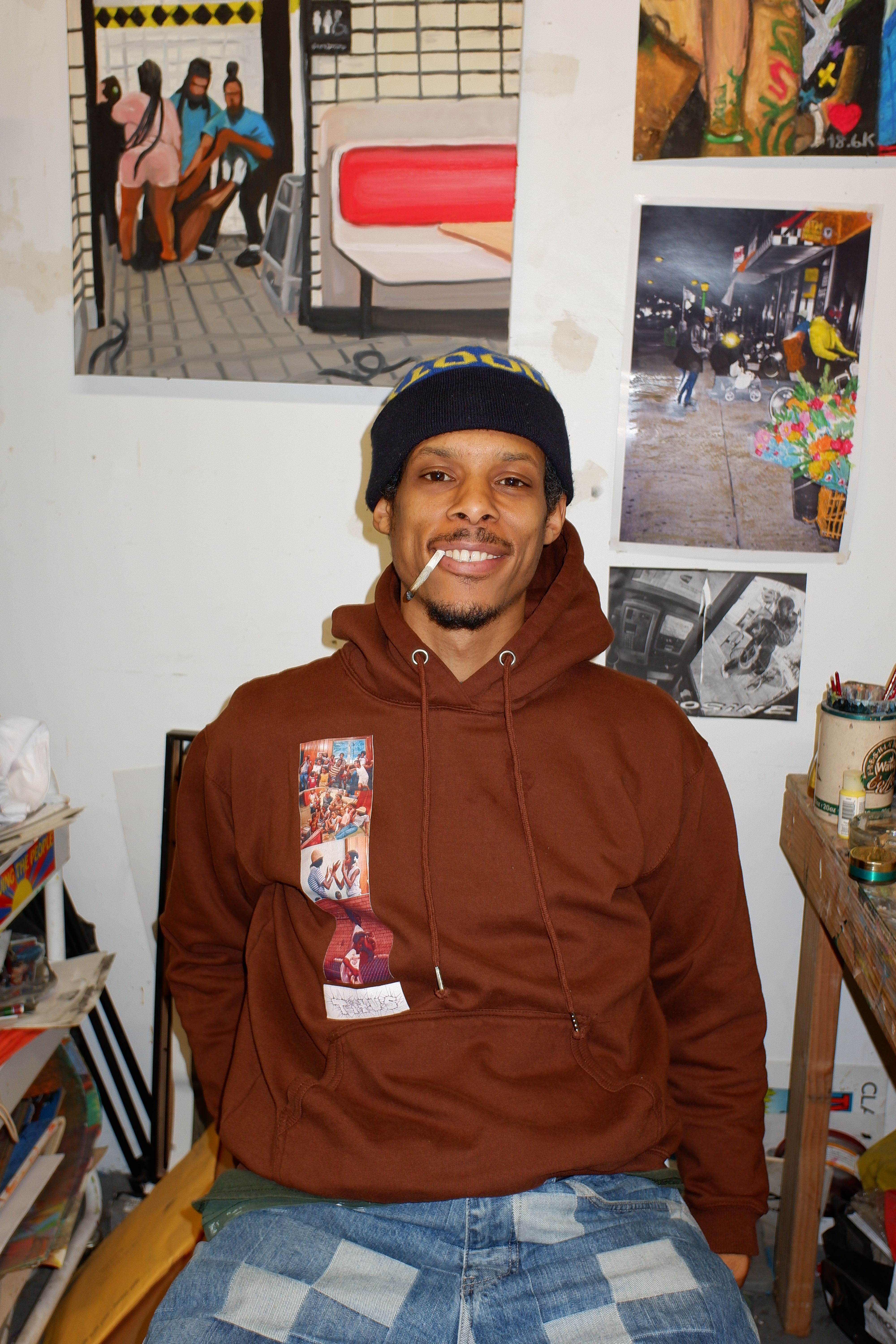 Simmons in His Studio